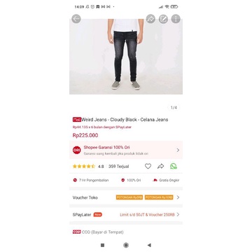 Weird Jeans - Cloudy Black - Celana Jeans - Image 9