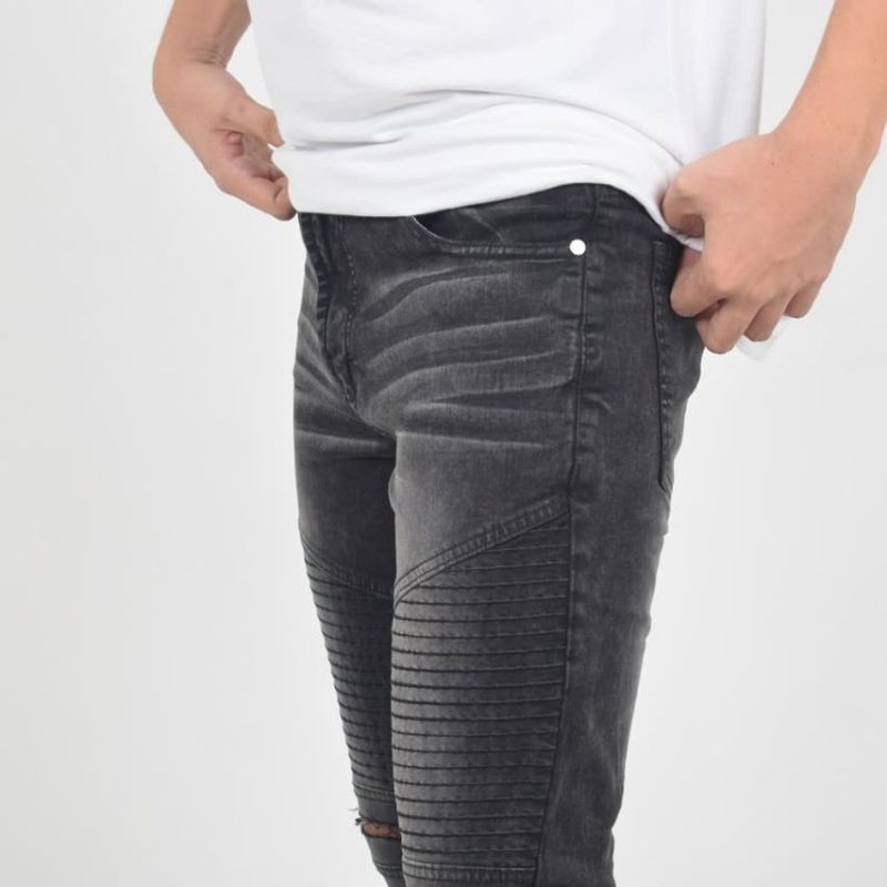 Weird Jeans - Biker Jeans Dush Black - Celana Jeans - Image 3