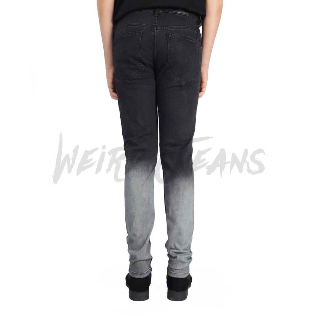 Weird Jeans - Black Aires - Celana Panjang Jeans Pria Slim Fit Strech Sobek Lentur - Image 6