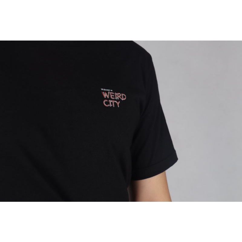Weird Jeans - T-shirt "Weird City" - Kaos Hitam - Image 4