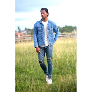 Weird Jeans - Atmos Blue - Celana Panjang Jeans Pria Bahan Strech Skinny Ripped