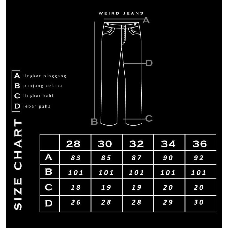 Weird Jeans - REGULER FIT Hitam Polos - Celana Jeans Pria Reguler Fit - Image 9