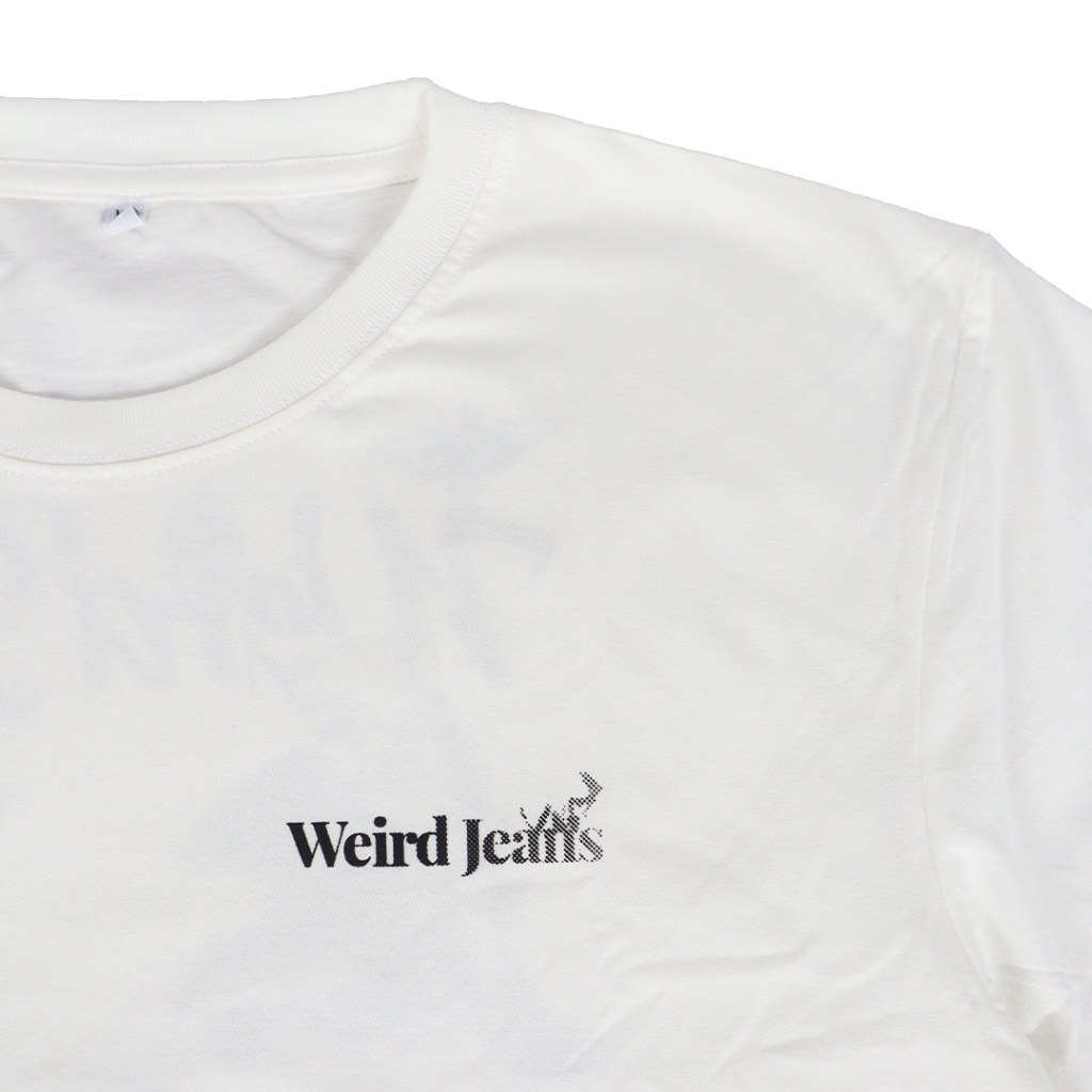 Weird Jeans T-Shirt White Flyin Bird Unisex - Image 4