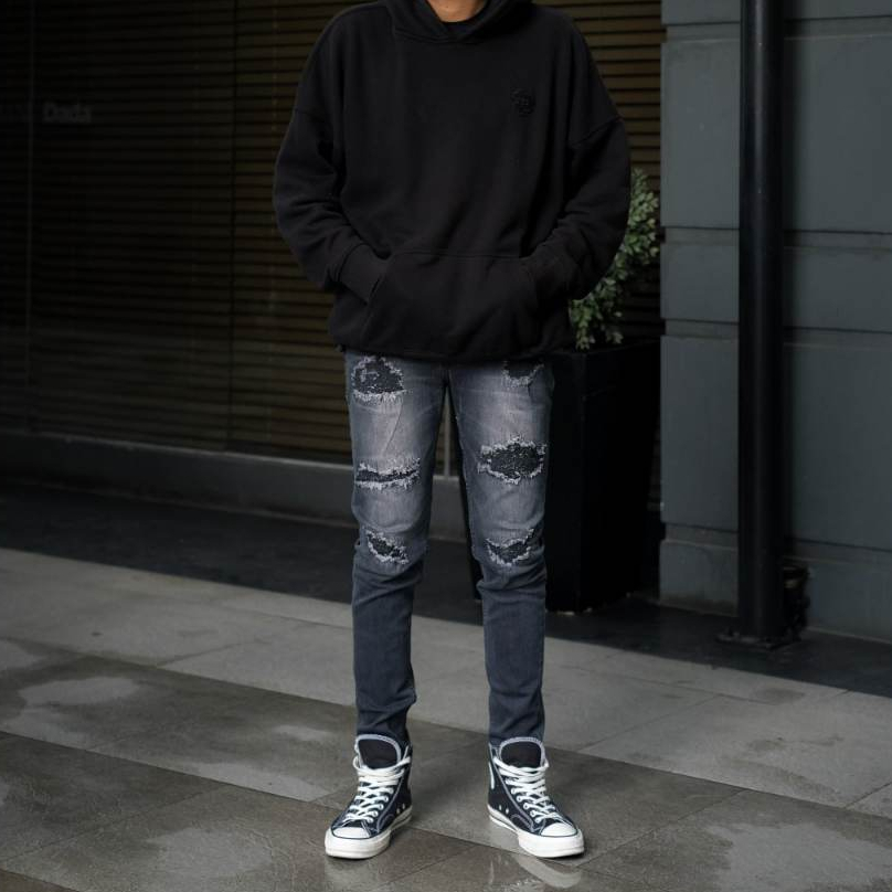Weird Jeans - Oakland Grey - Celana Jeans Denim Pria Skinny Fit Strech Nyaman - Image 2