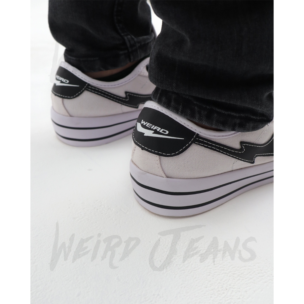 Weird Jeans - Edsel Low Putih - Sepatu Sneakers Casual Pria Wanita Dewasa Original Vulcanized Putih Hitam - Image 4