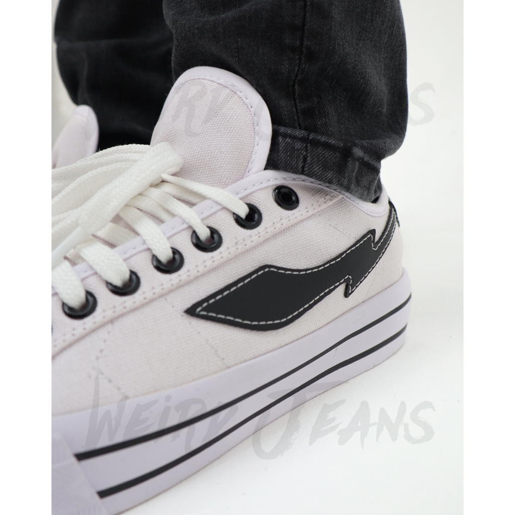 Weird Jeans - Edsel Low Putih - Sepatu Sneakers Casual Pria Wanita Dewasa Original Vulcanized Putih Hitam - Image 5