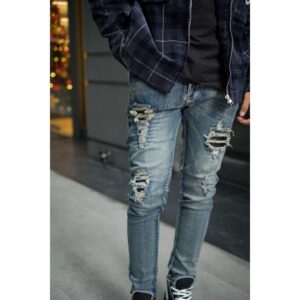 Weird Jeans - Cobalt Blue - Celana Panjang Jeans Pria Skinny Slim Fit Strech