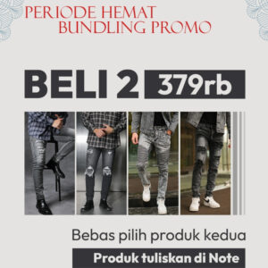 [ 379 DAPAT 2 ] Celana Best Seller Limited Edition Celana Biker Jeans Celana Panjang Pria Diskon Bulan Ramadan