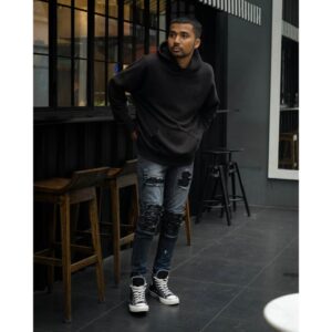 Weird Jeans - Denver Limited Splatter Black - Celana Jeans Panjang Pria Skinny Fit Strech Ripped