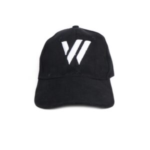 Weird Jeans - Black Hat "W" -  Topi Baseball Topi Pria Snapback Pria Wanita Keren Elegant Warna Hitam