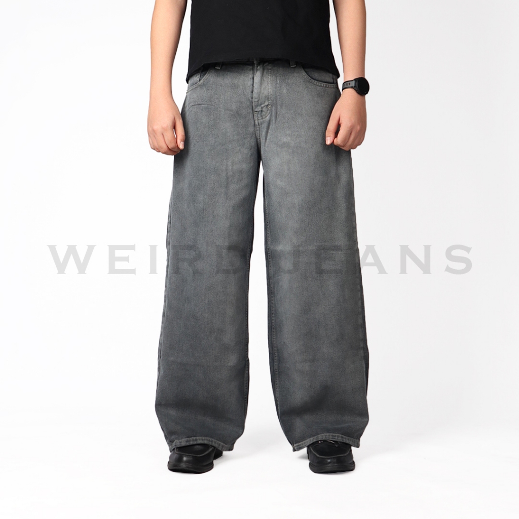 Weird Jeans - Baggy Vintage Wash - Celana Jeans Panjang Pria Baggy Jeans Polos Nyaman - Image 5