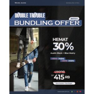 Weird Jeans Buy 1 Get 2 Celana Jeans Bundling 2 | Austin Black Dan Blue Modry