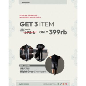 [399k Dapat 2+ FREE 1 Jeans Pendek] Celana Jeans Panjang Dan Pendek Pria Slim Fit Strech