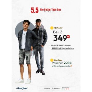 [ 339k DAPAT 2 JEANS ]  Celana Jeans Panjang Pendek Pria Celana Jeans Panjang Promo Ramadan