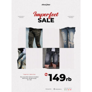 [149k] Celana Jeans Pria Slim Fit Strech Riject Berkualitas