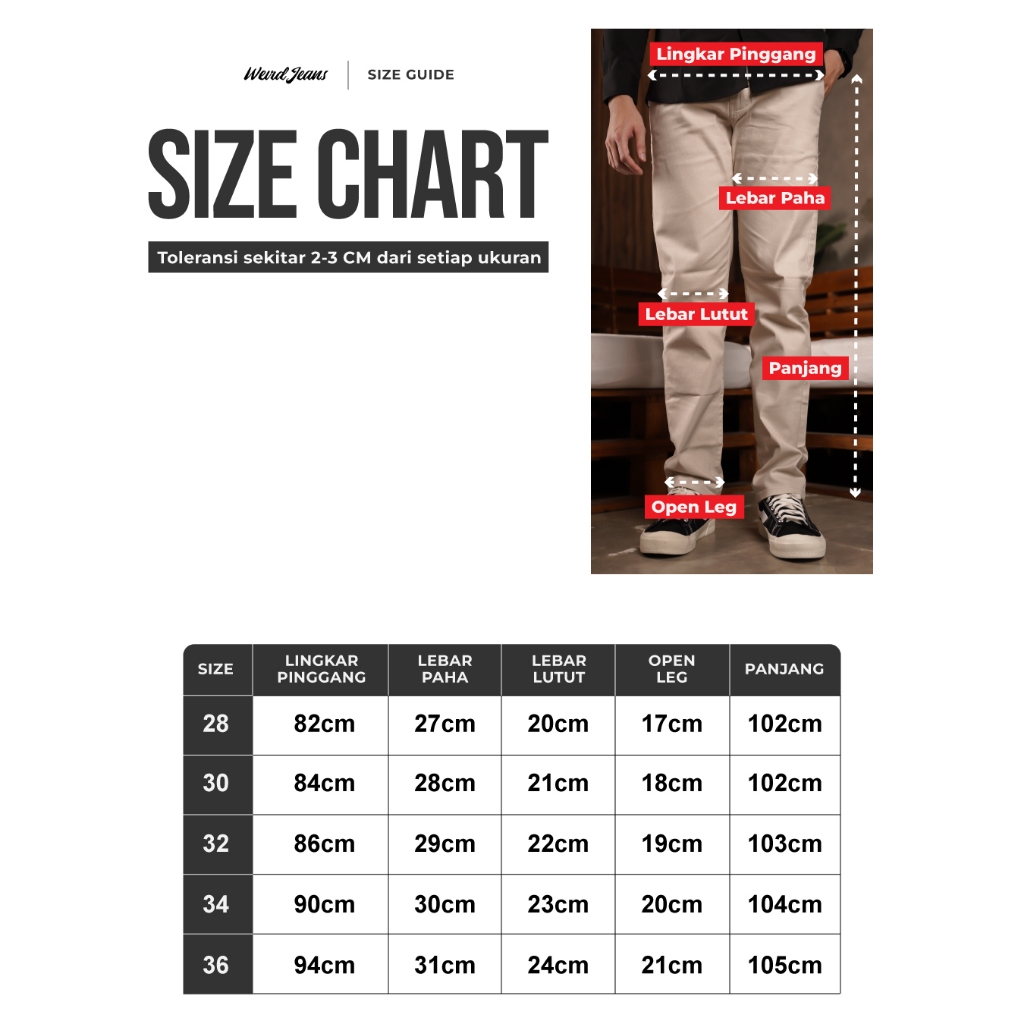 Weird Jeans - Celana Chinos Warna Abu Abu Cream Bahan Panjang Pria Straight Fit Strech Elgant - Image 10