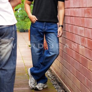 Weird Jeans - Loose Fit Bridger Blue - Celana Jeans Loose Fit Panjang Pria Non Strech Polos Warna Biru