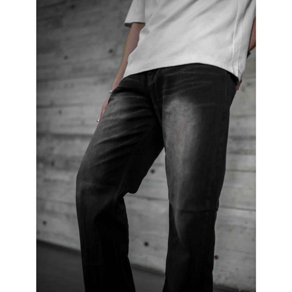 Weird Jeans - Loose Fit Wagner Black - Celana Jeans Panjang Pria Loose Fit Polos Nyaman Warna Black - Image 3