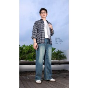Weird Jeans - Baggy Buffalo Blue - Celana Jeans Panjang Pria Baggy Jeans Polos Nyaman