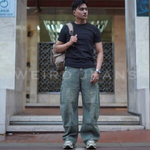 Weird Jeans - Baggy Barrel Morpheus Blue - Celana Jeans Panjang Pria Baggy Barrel Jeans Polos Nyaman
