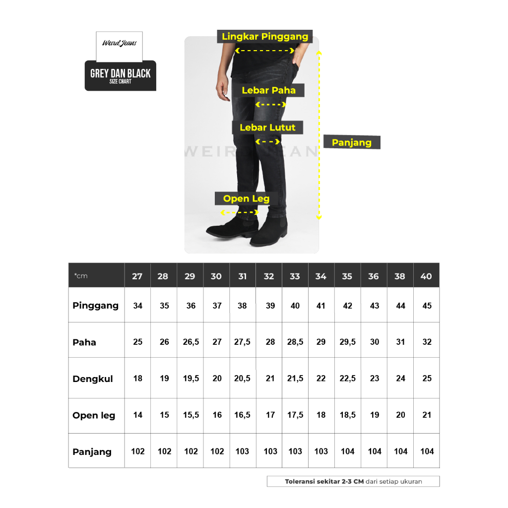 Weird Jeans - Destroyed denim Iron Grey - Celana Jeans Panjang Pria Slim Fit Ripped Jeans - Image 8
