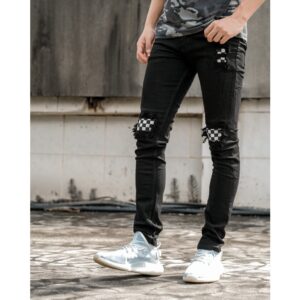 Weird Jeans  - Destroyed Denim Jet Black - Celana Jeans Pria Skinny Slimfit